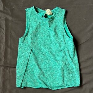 Jo+Jax Girls Sleeveless Green Dance Top